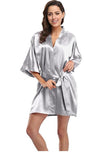 Sexy Satin Lace Night Gown For Women - Blindly Shop