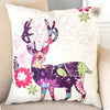 Christmas Decorations 1pcs Reindeer Jute Pillow Cover Case - Blindly Shop