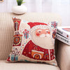 Christmas Decorations 1pcs Reindeer Jute Pillow Cover Case - Blindly Shop