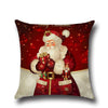 Christmas Decorations 1pcs Reindeer Jute Pillow Cover Case - Blindly Shop