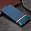 Matte Canvas Card Slot Stand Leather Flip Case for Huawei P20 Pro P20 Lite - Blindly Shop