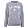 Cat Mom Fashionable Heart - Shaped Print Women Sweatshirt - Blindly Shop