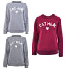 Cat Mom Fashionable Heart - Shaped Print Women Sweatshirt - Blindly Shop