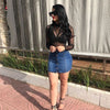 High Waist A-line Mini skirts for Women