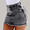 Women Denim Skirts High Waist Bodycon Short